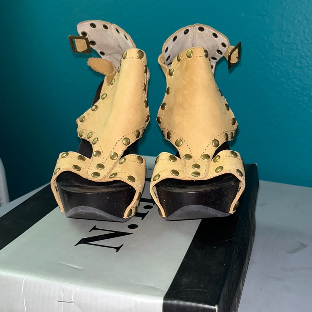 Tan Wedge Heels